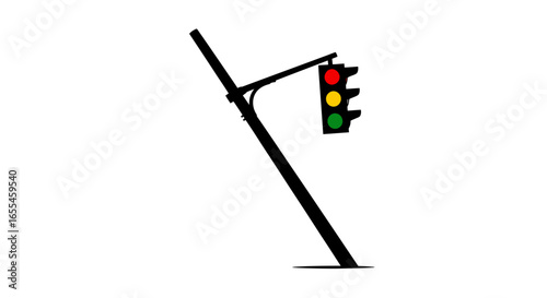 broken traffic light illustrating system failure disruption and the need for repair or replacement