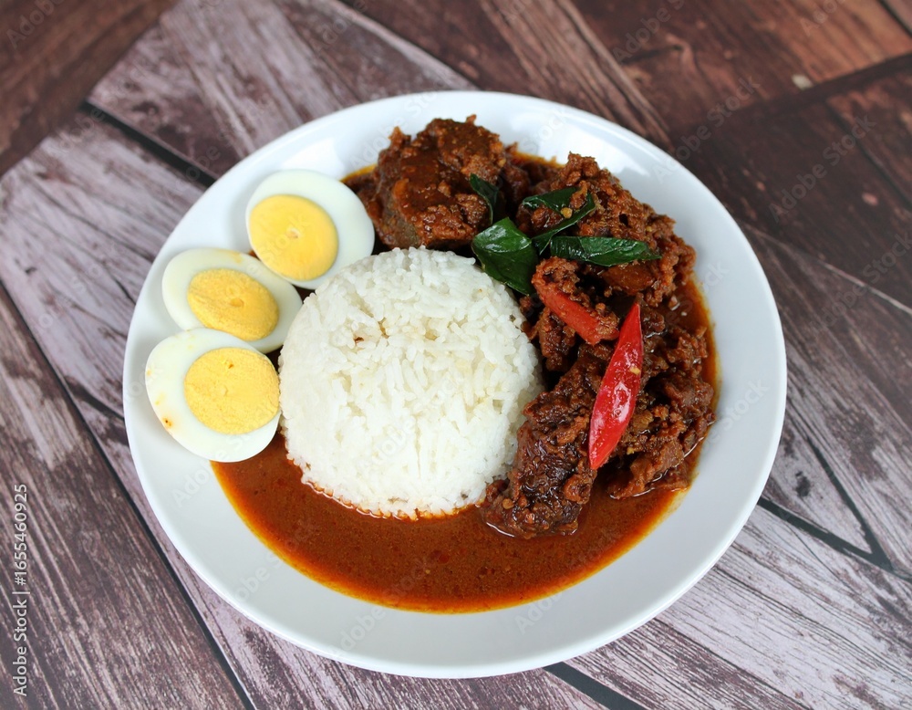 nasi rendang nasi rendang