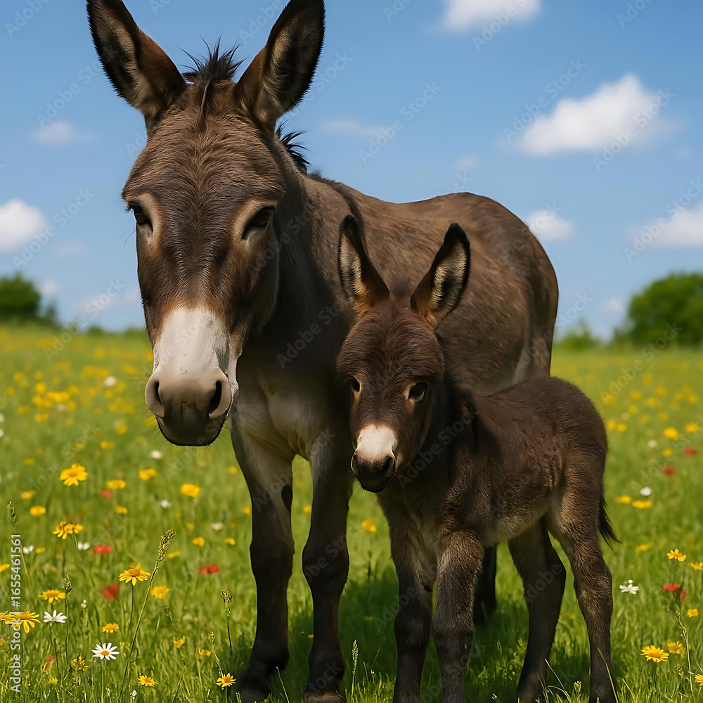 Donkey isolated on white background Donkey isolated on white background