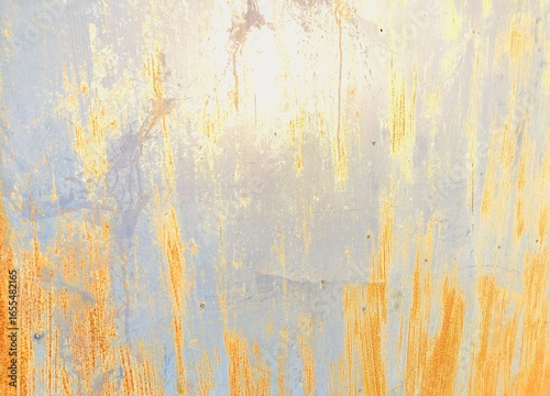 Abstract  reflection  on galvanized sheet, Chiangmai Thailand.