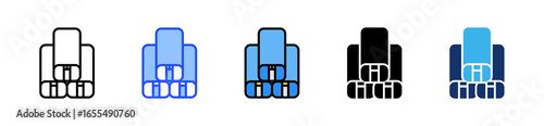 Yoga Bolster Icon Collection With Multiple Styles