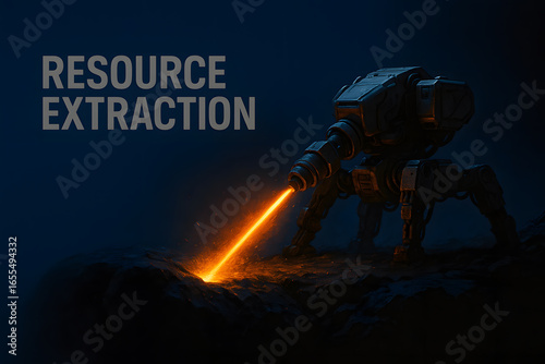 Autonomous Asteroid Mining Robot for Space Resource Extraction