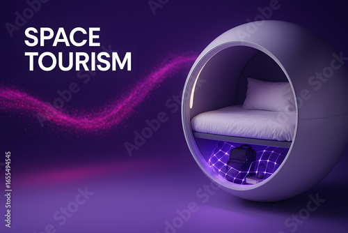 Orbital Luxury Suite with Floating Furnishings for Space Hotels