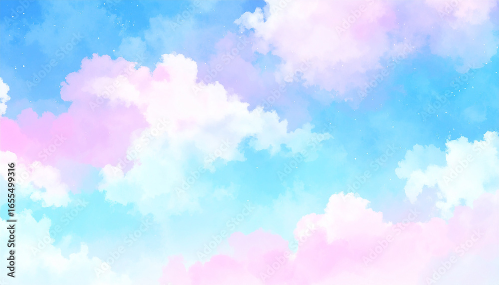 Fototapeta premium 空 生成AI 水彩 背景