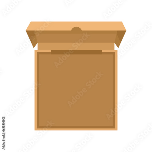 Pizza box illustration. Pizza cardboard. Packing pizza. Packaging food. Takeaway food. Delivery food.