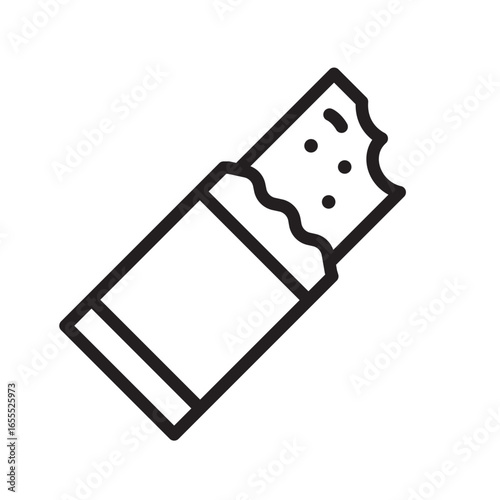 Energy bar icon for fitness snacks and nutrition supplements