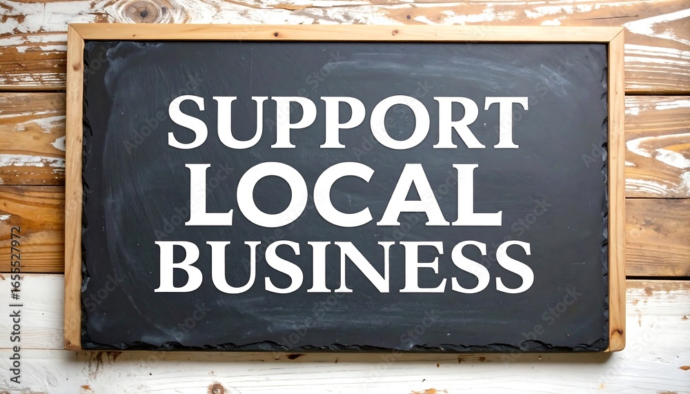 Fototapeta premium Support local businesses