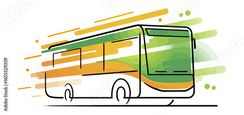 Fast bus illustration