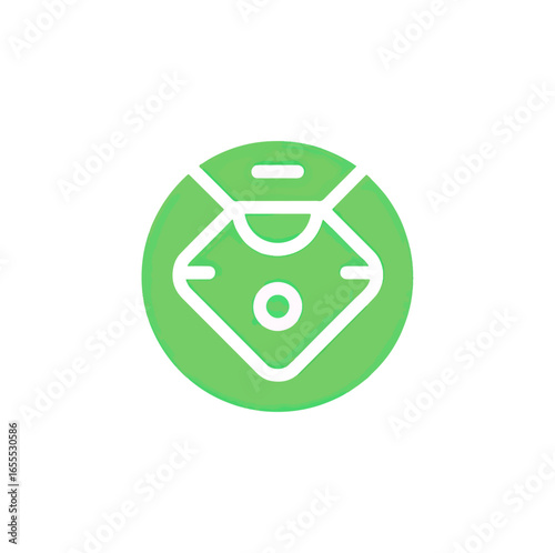 Abstract rounded diamond graphic design