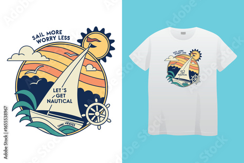I am the boat captain - Boat Captain T Shirt Design, Hand drawn lettering phrase, Isolated on Black background, For the design of postcards, cups, card, posters. 
