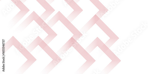 Red and white gradient abstract vector geometric striped lines square illustrator design with modern minimalist white background used as presentation, digital art, motion, graphics, creative art etc.