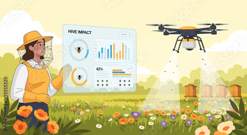 Precision apiculture: drone assisted colony monitoring and hive health management