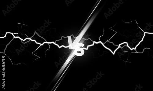 Versus logo vs letters for sports and fight competition. MMA, UFS, Battle, vs match, game concept competitive vs of floodlights vector design