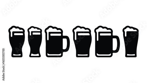 Retro beer bottle label design with vintage typography and color accents