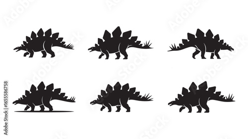 Vibrant dinosaur illustration with prehistoric elements and bold colors