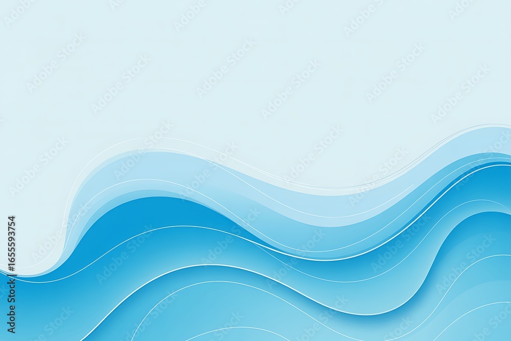 custom made wallpaper toronto digitalAbstract Blue Wave Background with Subtle Lines and Gradient water