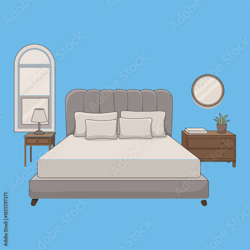 Contemporary home interior featuring a comfortable sofa, modern lounge chair, and stylish living room decor