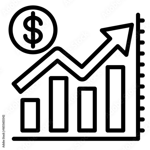 Rapid Revenue  Icon Element For Design