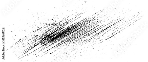 Vector Dynamic Diagonal Scratch Texture with Dust and Ink 