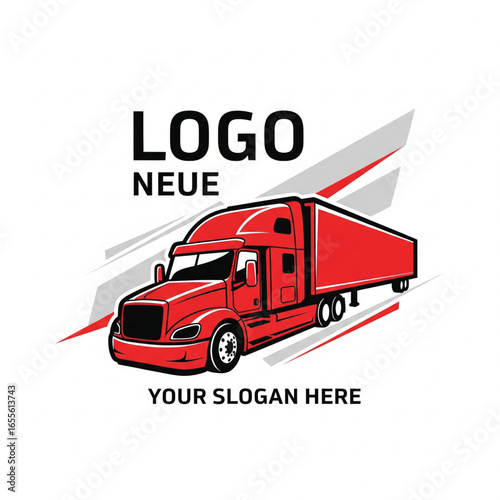 truck company logo illustration