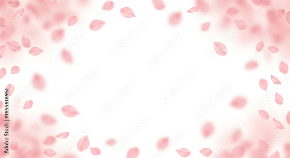 桜の花びらの背景、春の背景素材 桜の花びらの背景、春の背景素材