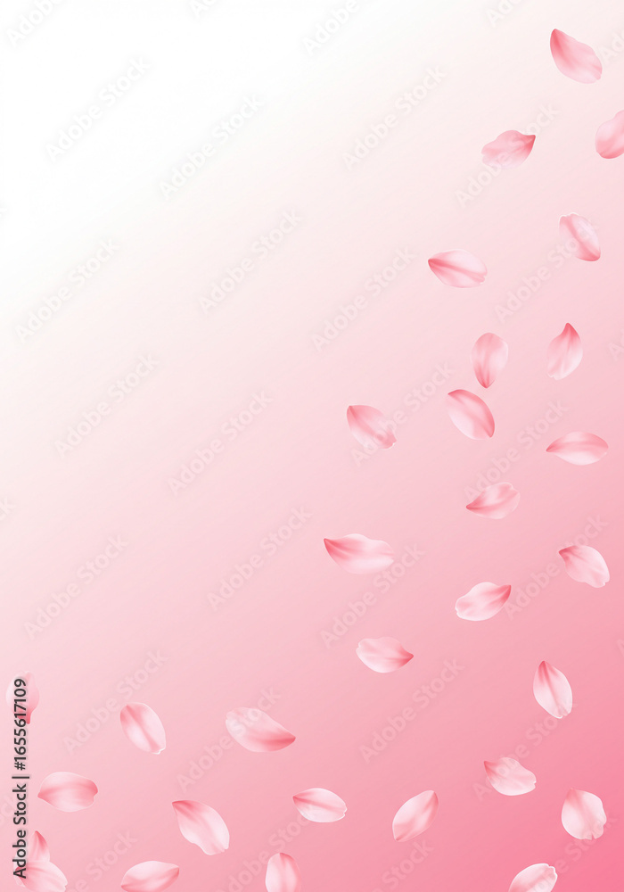 桜の花びら、ピンクの背景 桜の花びら、ピンクの背景