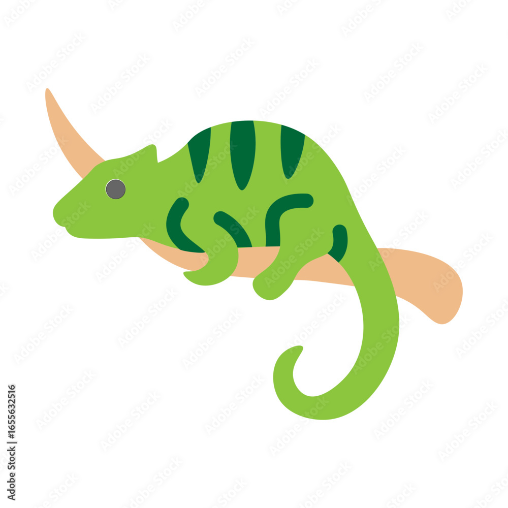 Obraz premium Reptile Vector Flat Icon Design