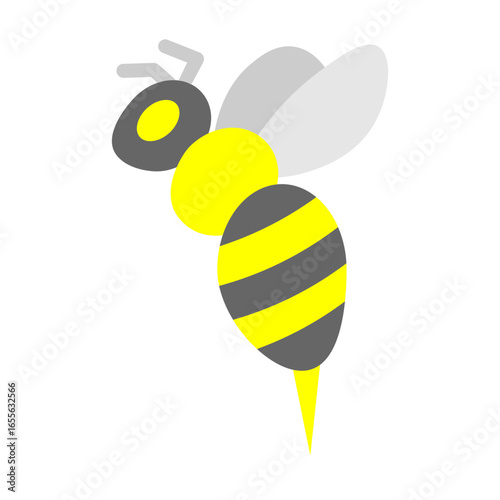 Bee Vector Flat Icon Design