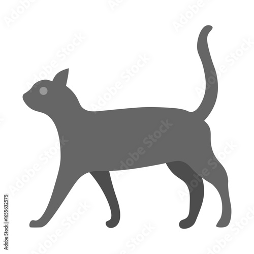Foto Farm Cat Vector Flat Icon Design
