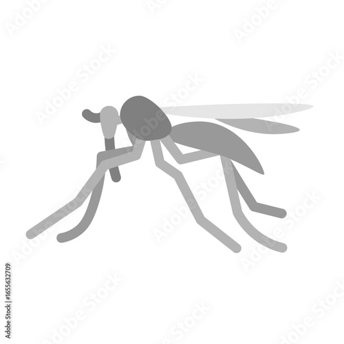 Mosquito Vector Flat Icon Design