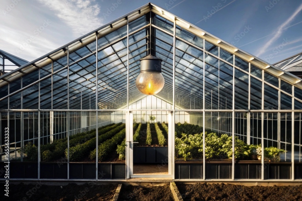 Fototapeta premium green house concept