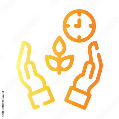 preservation Line Gradient Icon