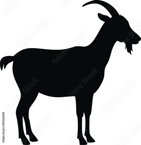 Goat silhouette illustrtion