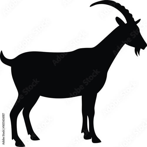 Goat silhouette illustrtion