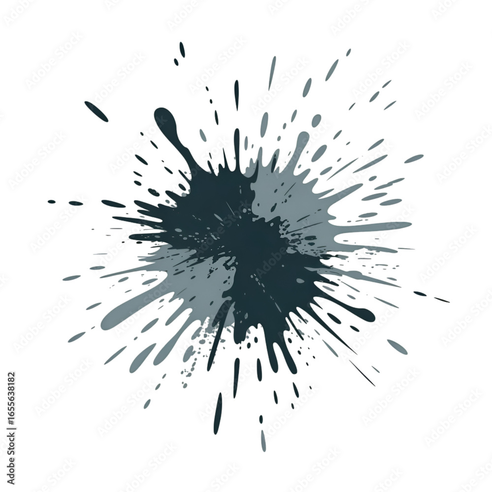 Obraz premium black ink splat