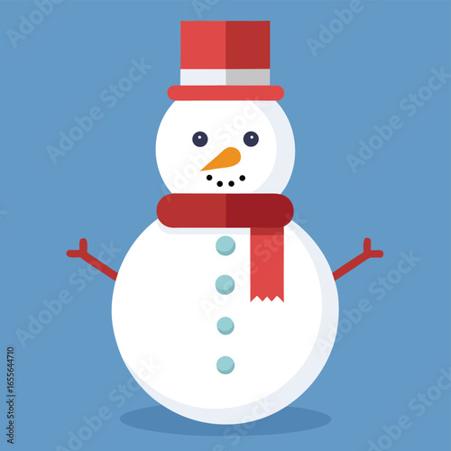 minimal flat vector seasonal snowman (1).eps