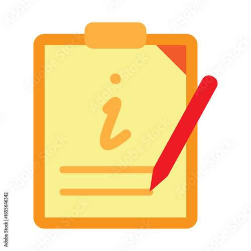 Informed Consent Vector Flat Icon Design