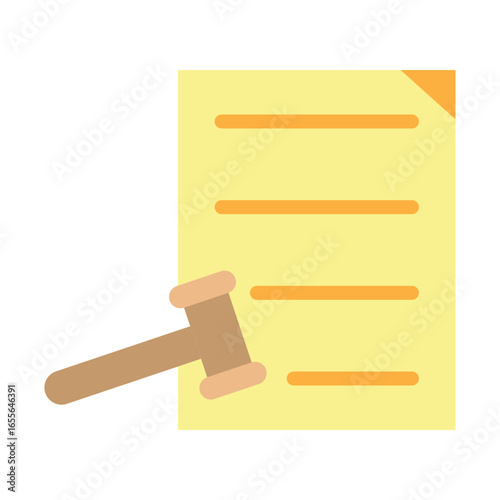 Trial Master File Vector Flat Icon Design