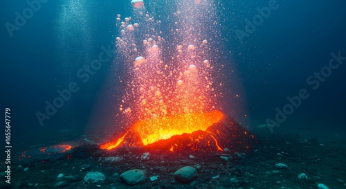 Underwater Volcano Eruption