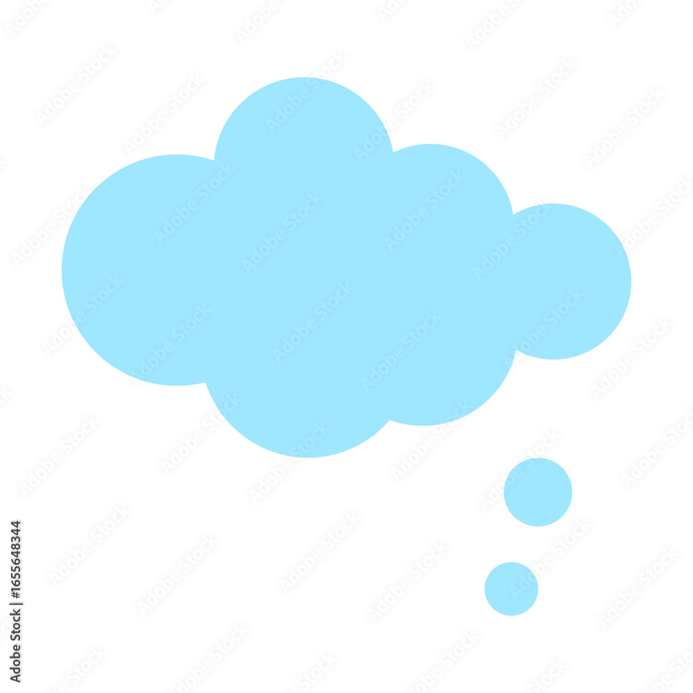 Obraz premium Thought Bubble Vector Flat Icon Design