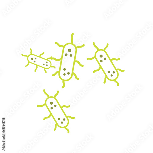 salmonella bacteria outline