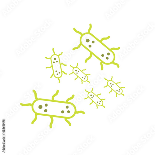 salmonella bacteria outline