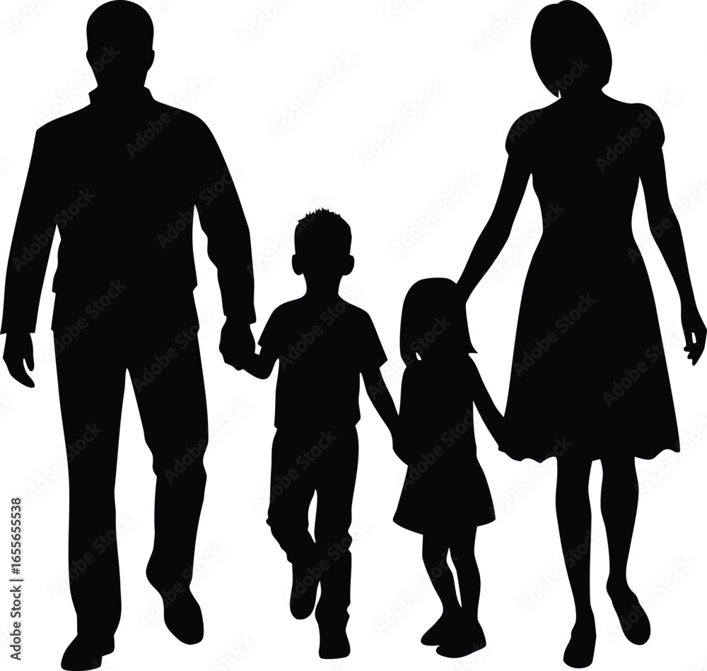 Happy Family Drawing Vector Elements for Clipart Use Happy Family Drawing Vector Elements for Clipart Use