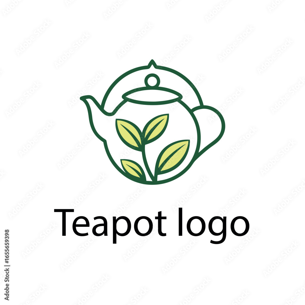 Fototapeta premium Teapot logo