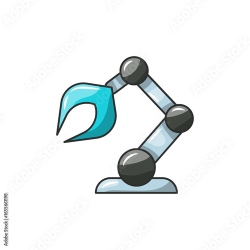 Bionic Hand Icon, Robot Prosthesis Arm represents the sophistication of future technology.
