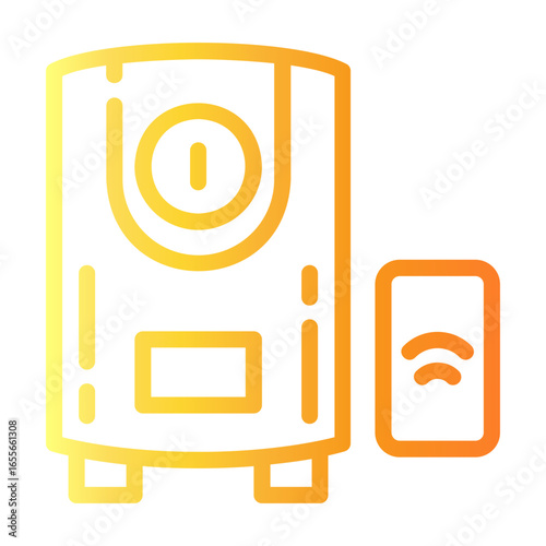 water heater Line Gradient Icon