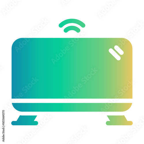 smart tv Gradient icon