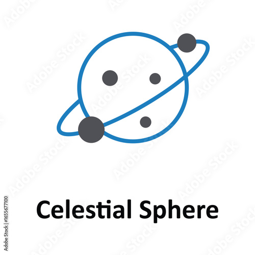 Celestial Sphere Vector icon which can easily modify or edit