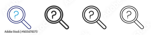 Analysis Icon Set Illustration with Outline Style Variation vectors