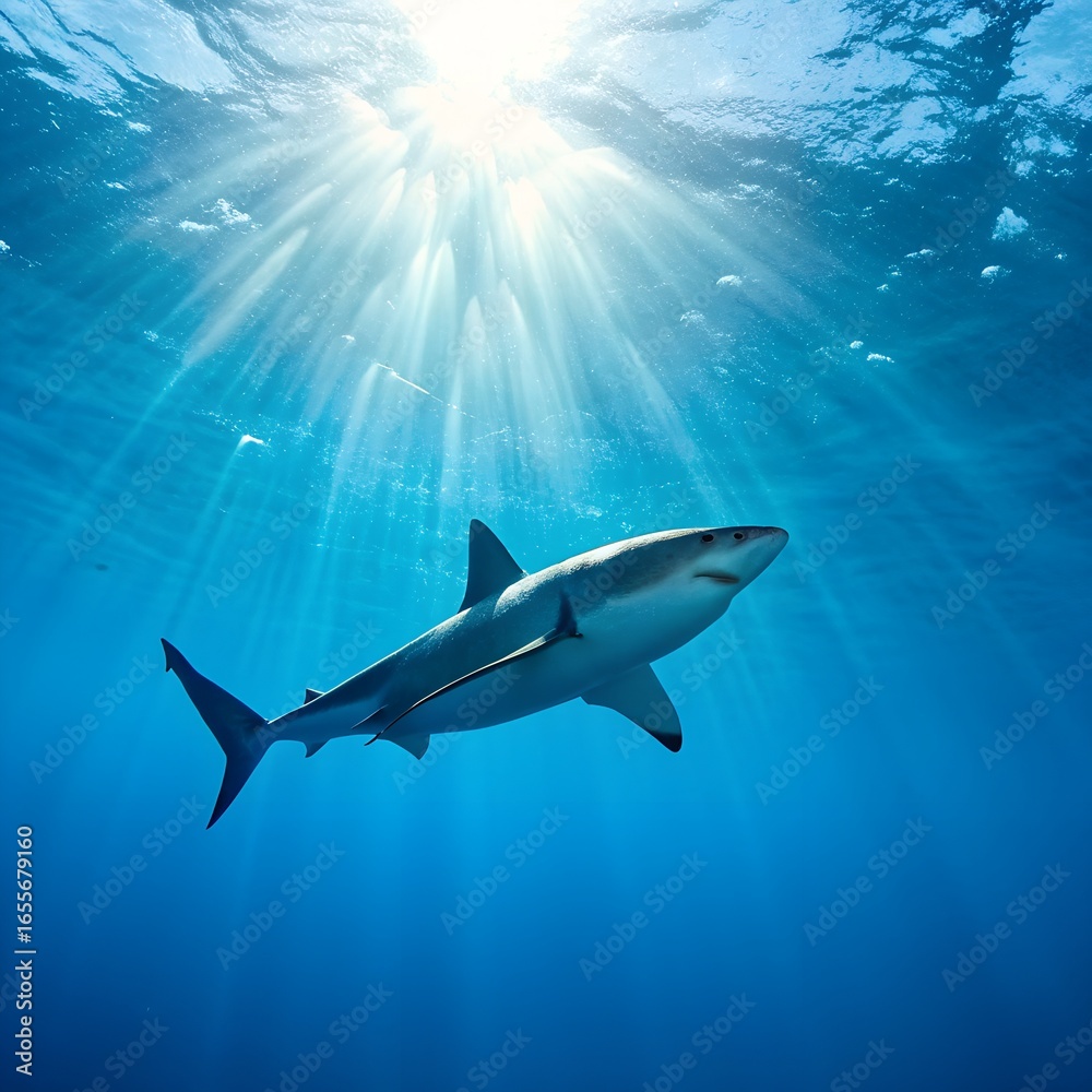 Naklejka premium shark